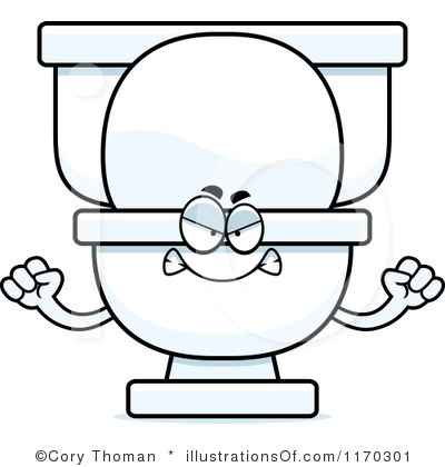 400x420 Funny Clipart Toilet