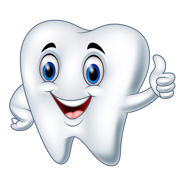 600x600 Funny Cartoon Tooth Vector Illustration 02