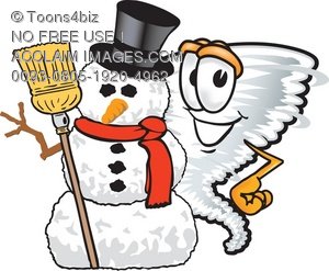 300x247 Illustration Of A Cartoon Tornado At Christmas