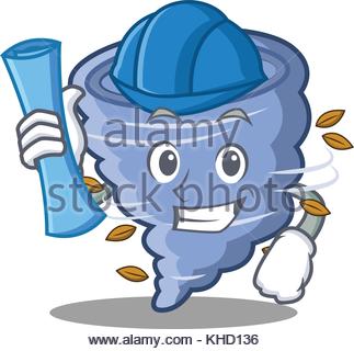 323x320 Storm Tornado Mascot Vector Cartoon Image Stock Vector Art