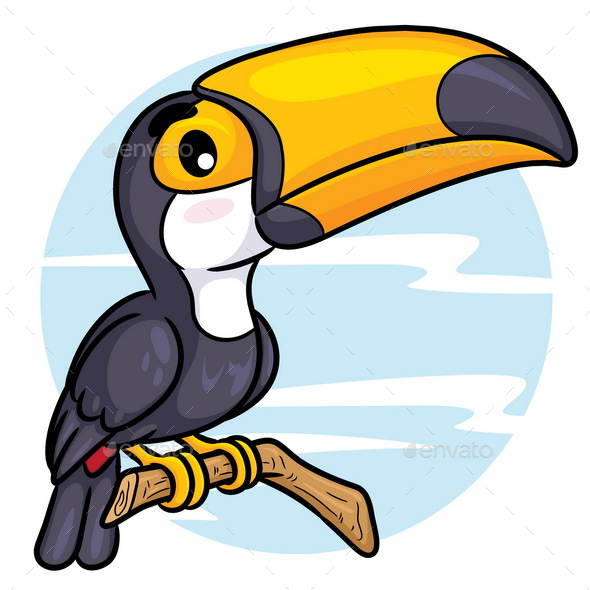 590x590 Toucan Cartoon By Rubynurbaidi Graphicriver