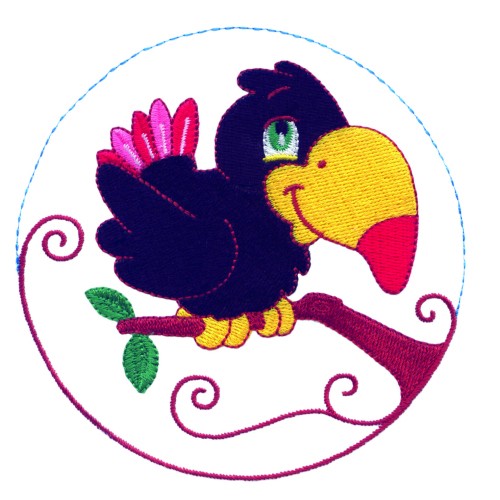 500x500 Cartoon Toucan Embroidery Design Annthegran