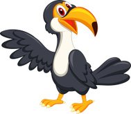 189x165 Cute Toucan Bird Cartoon Premium Clipart
