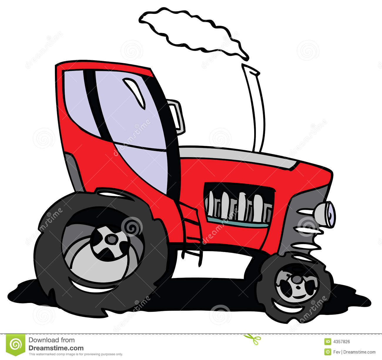 1300x1224 Drawn Tractor Animated