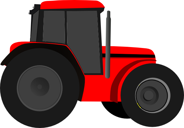 600x416 Red Tractor Clip Art