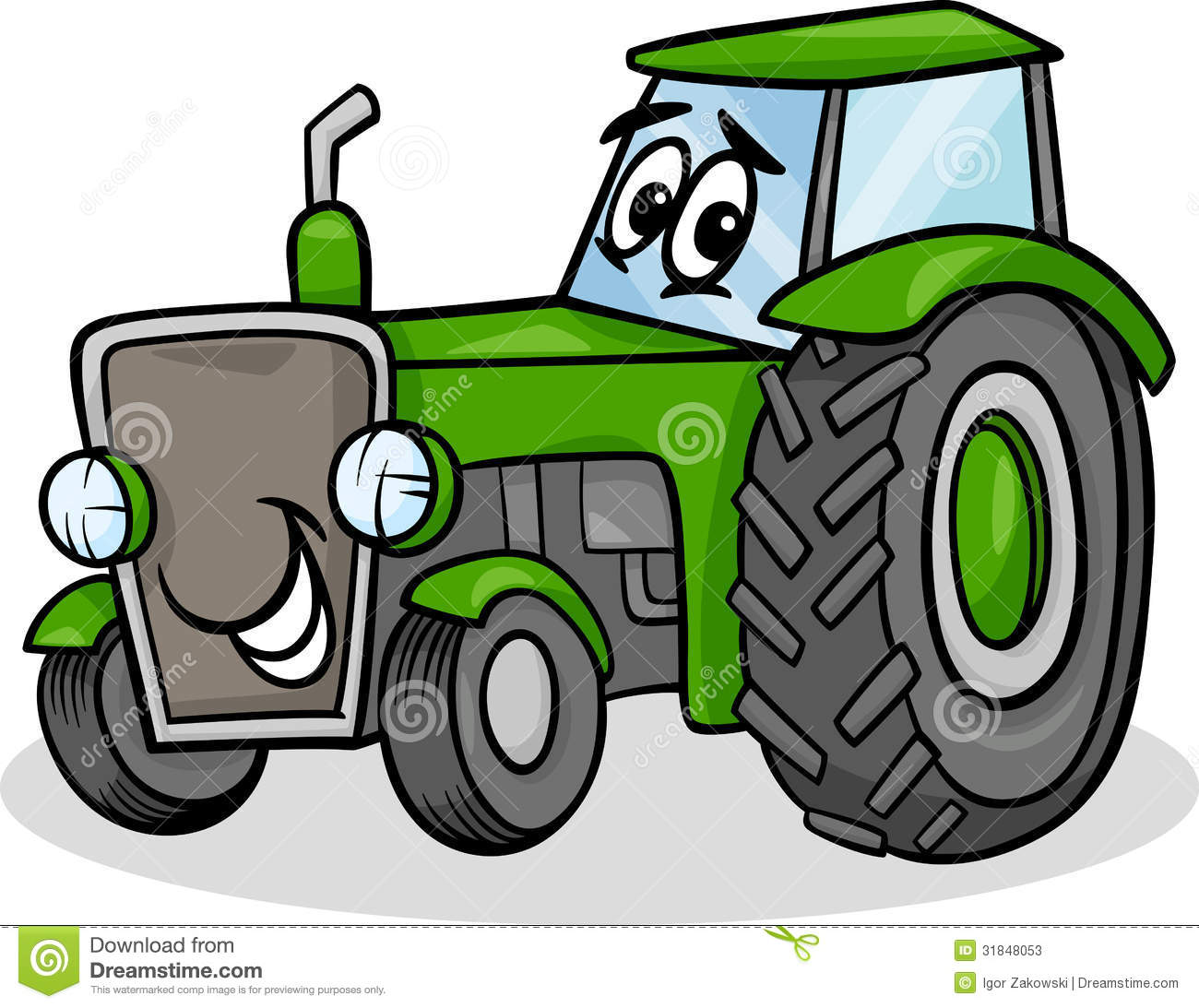 Cartoon Tractor Clipart | Free download on ClipArtMag