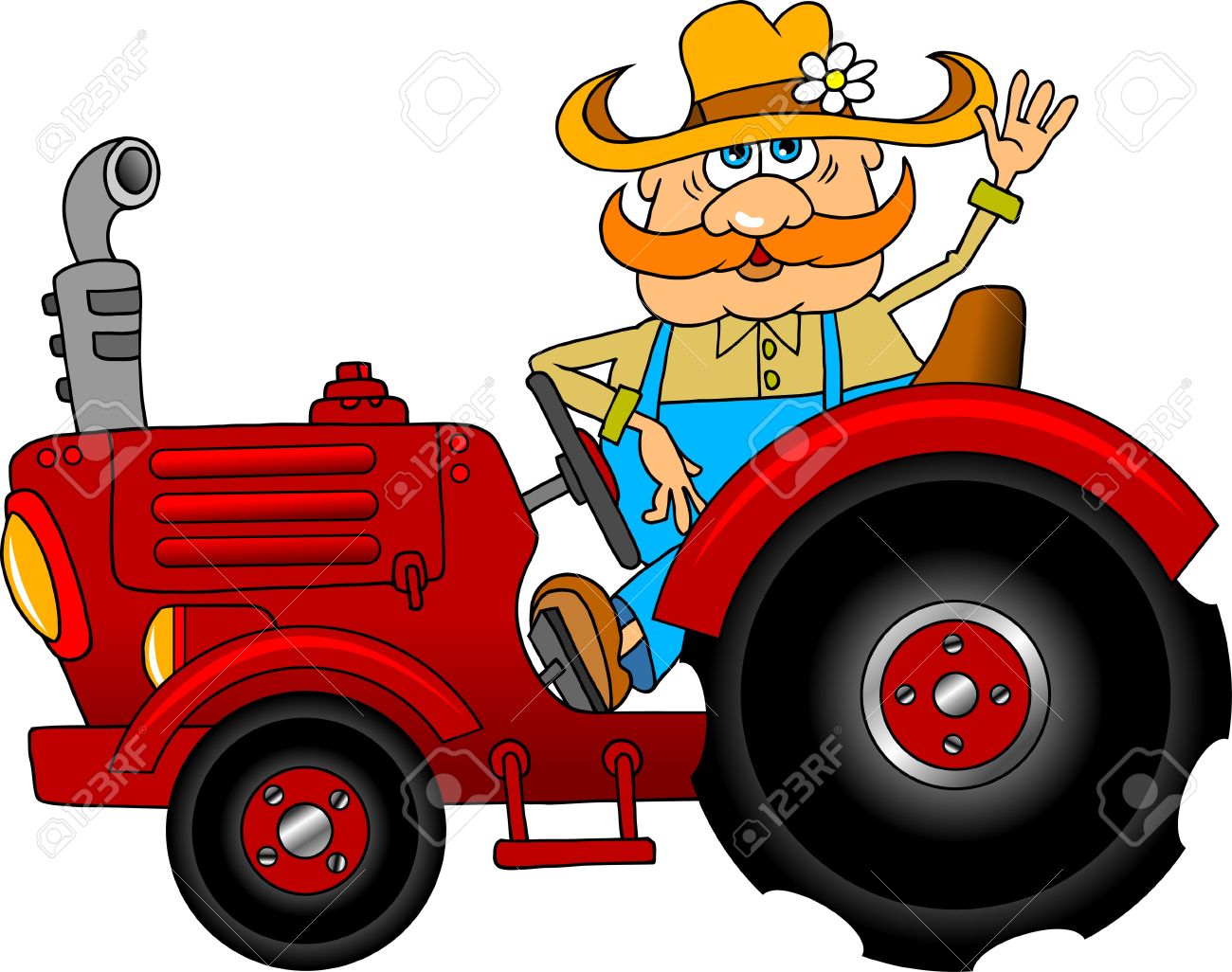 1300x1026 Cartoon Tractor Clipart