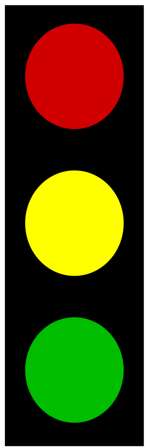 300x900 Traffic Light Clipart