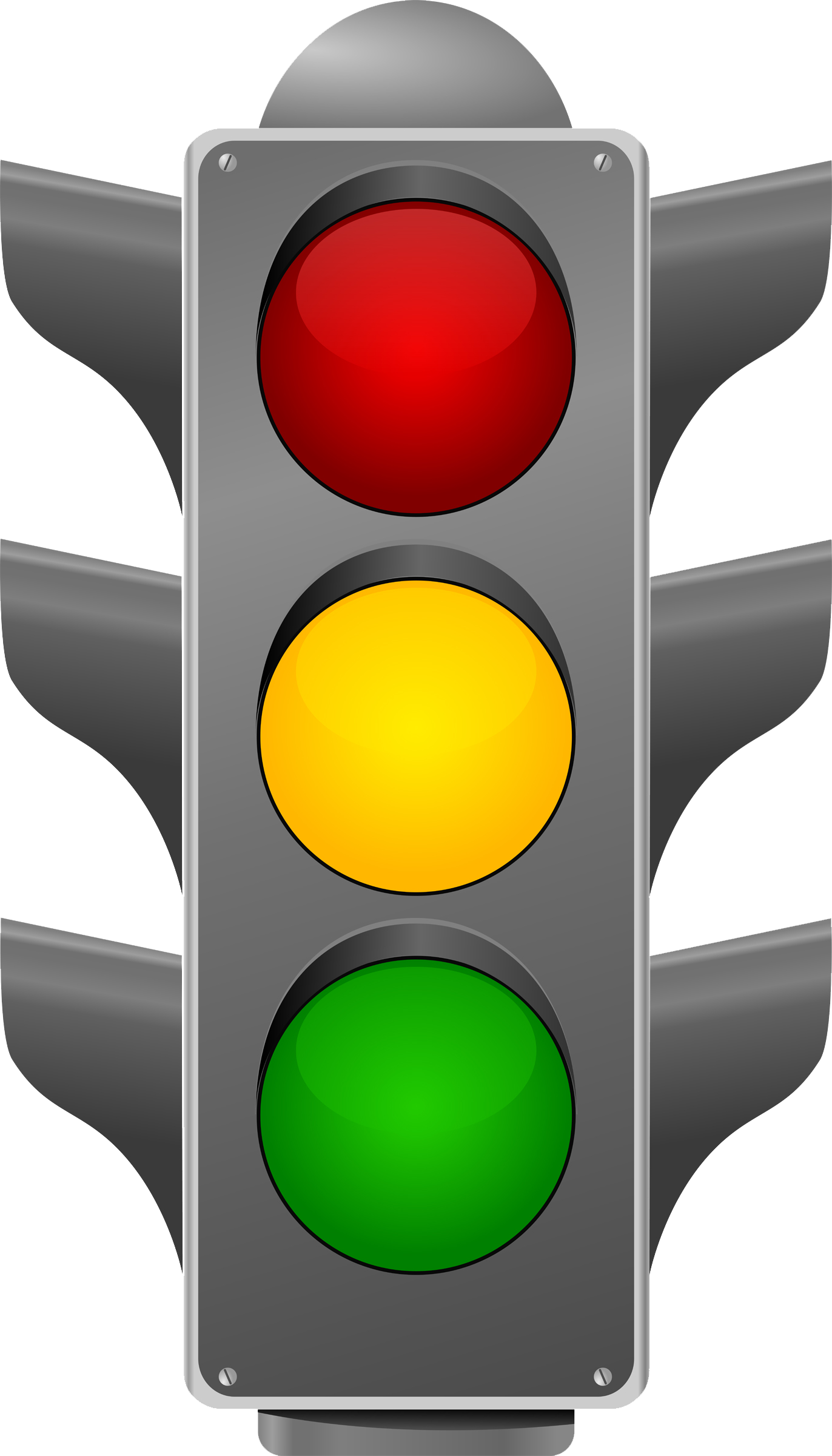 1372x2400 Traffic Light Clipart Yellow Green