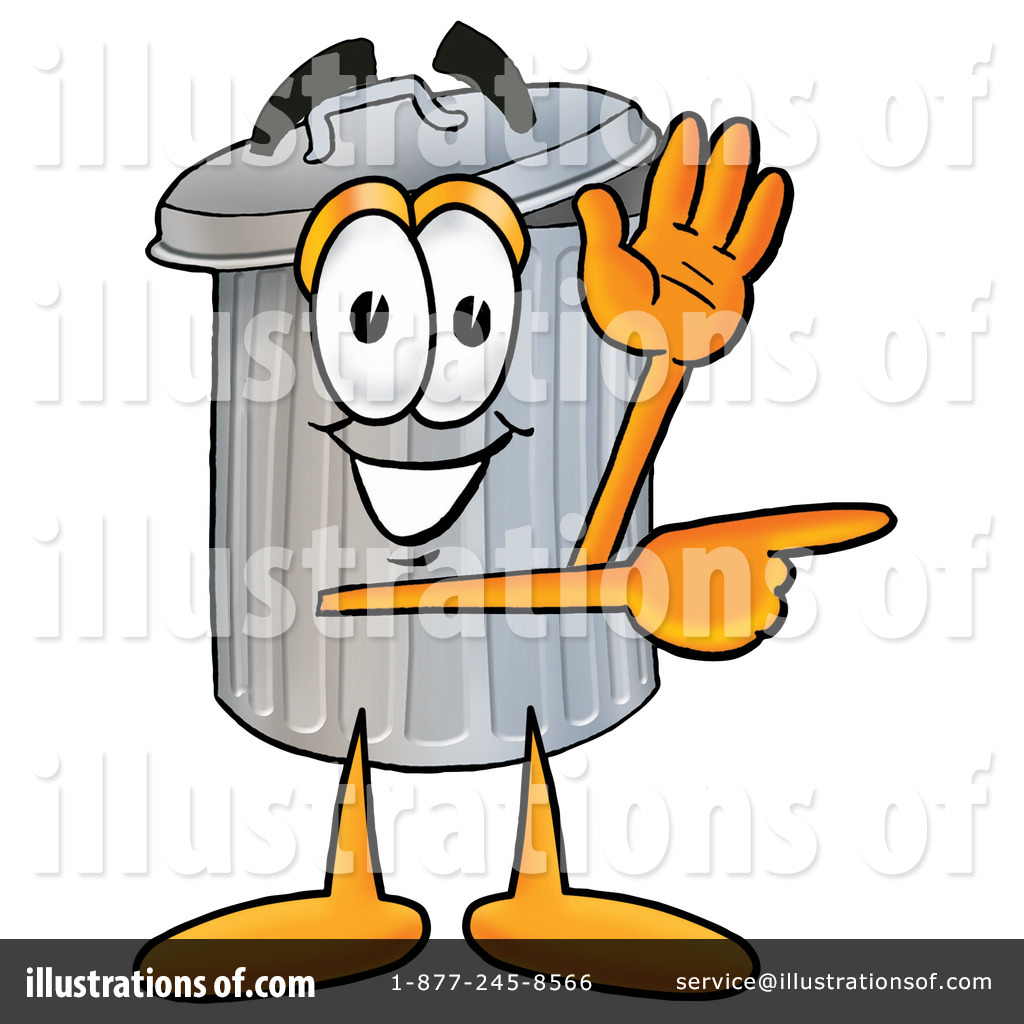 1024x1024 Trash Can Character Clipart