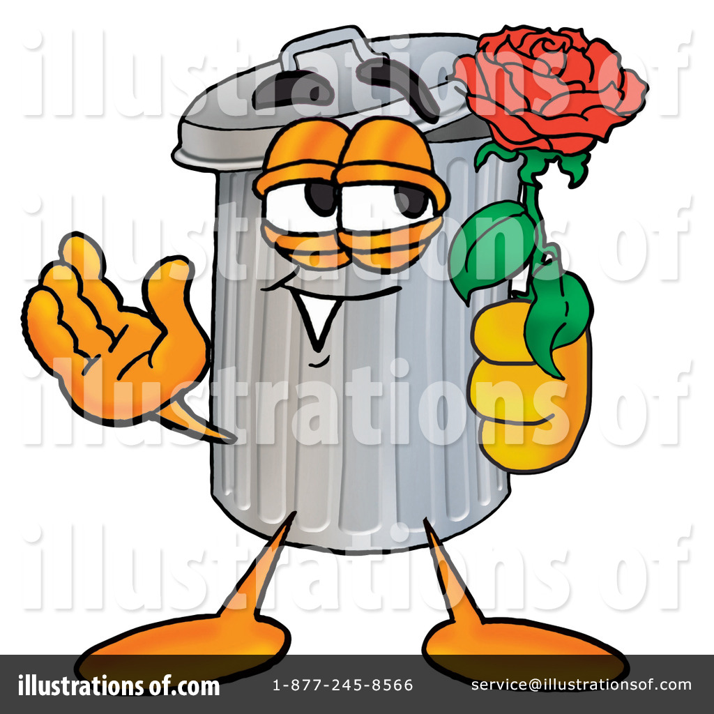 1024x1024 Trash Can Character Clipart