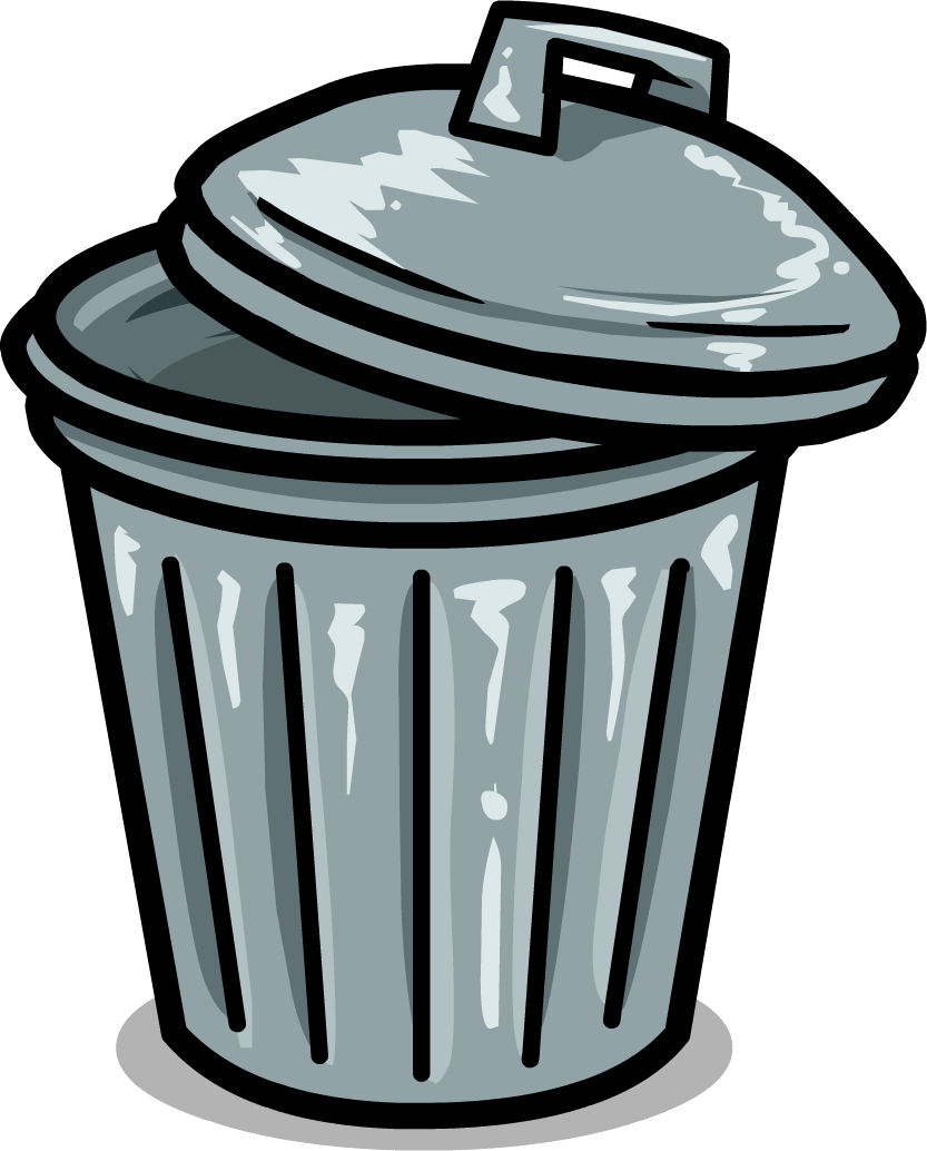 833x1034 Cartoon Trash Can Clipart
