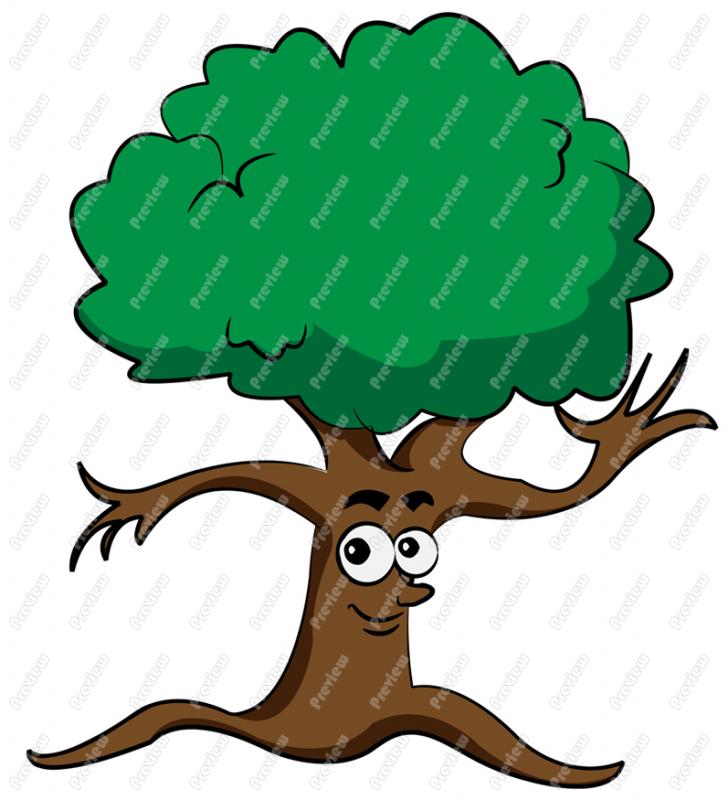 728x800 Tree Character Clip Art