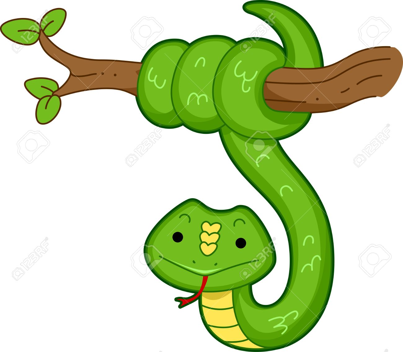 1300x1136 Tree Snake Clipart Cartoon