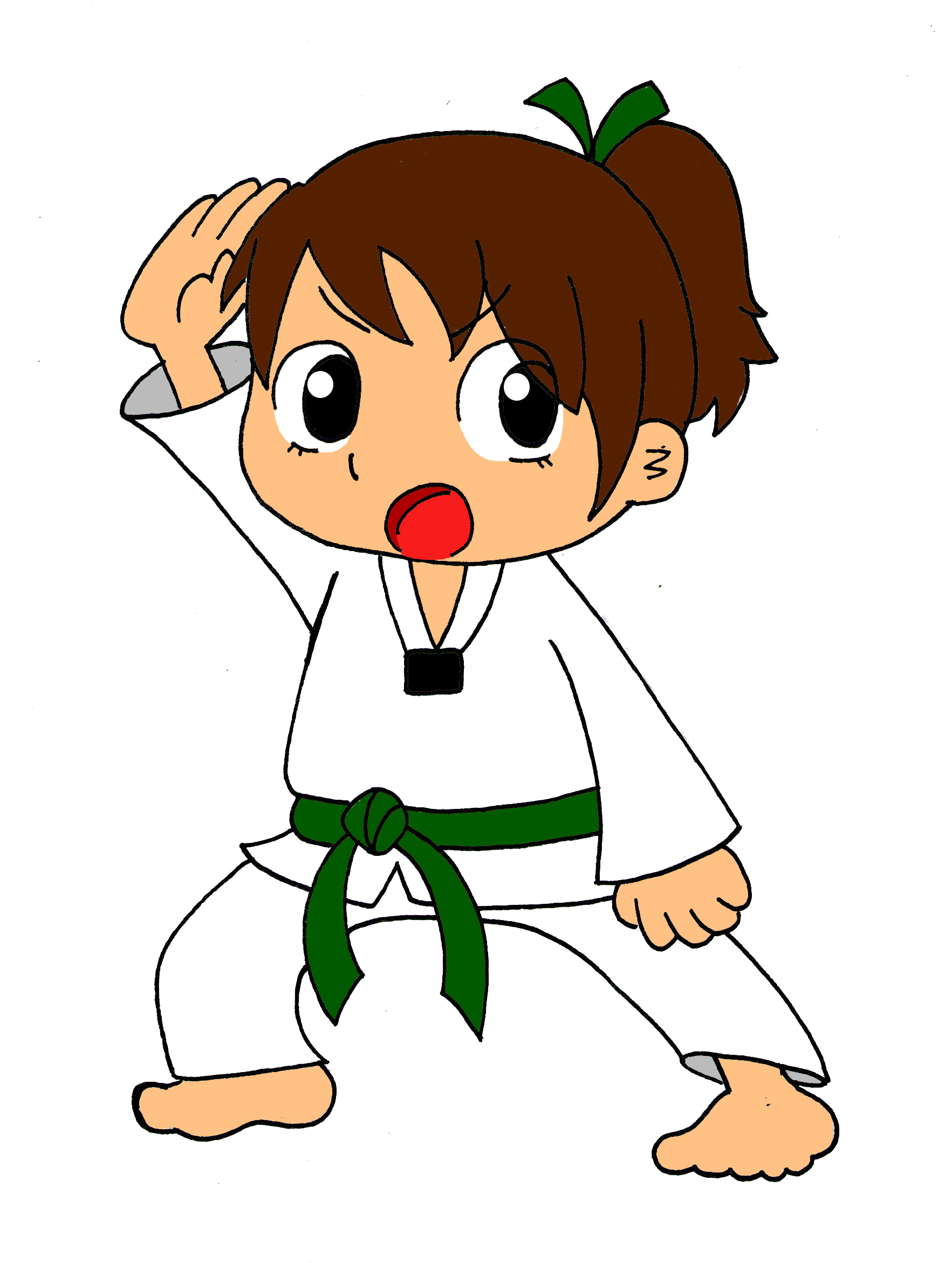 1765x2342 Karate Cartoon Clipart Kid 2