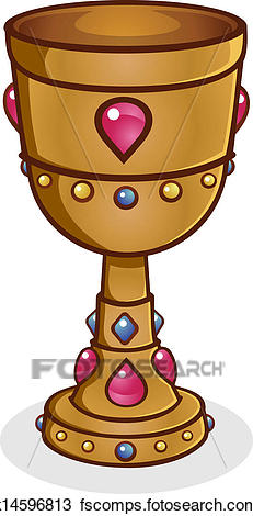 231x470 Clipart Of Gold Cup Cartoon Vector K14596813