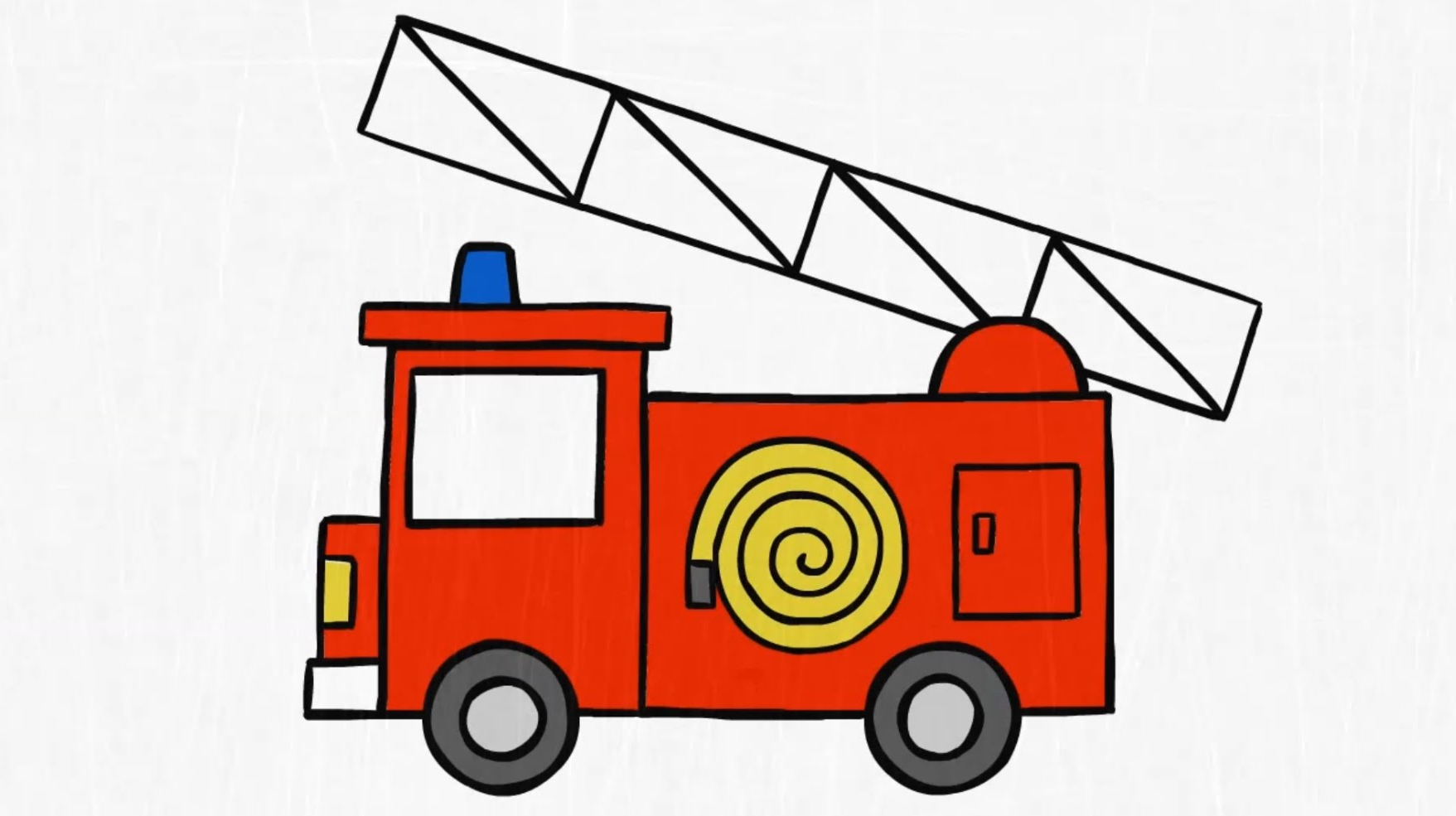 1757x985 Cartoon Fire Truck