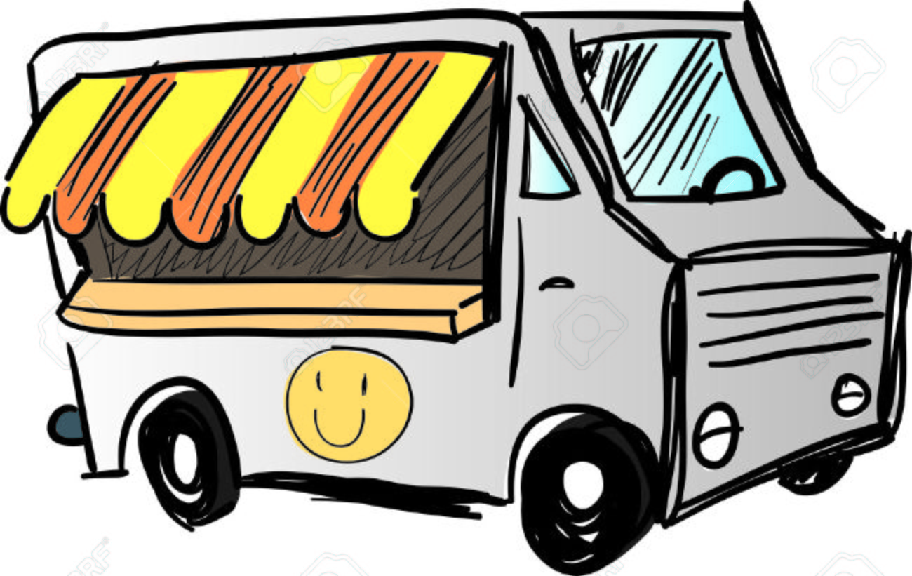 1300x821 Food Truck Cartoon Royalty Free Cliparts, Vectors, And Stock