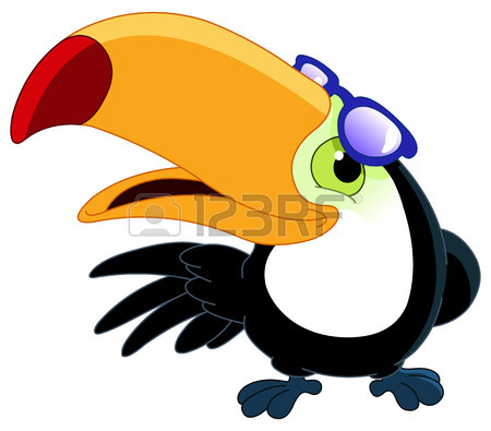 450x395 Cartoon Toucan Wearing Sunglasses Royalty Free Cliparts, Vectors