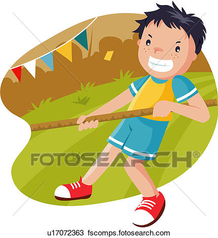 430x470 Clipart Of Athletic Meeting, 6 13years Old, Tug Of War, Pupil