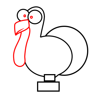 350x350 Drawing A Cartoon Turkey