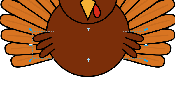 600x300 Turkey Clipart Cute Cartoon