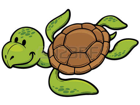 450x338 Vector Illustration Of Cartoon Turtle Royalty Free Cliparts