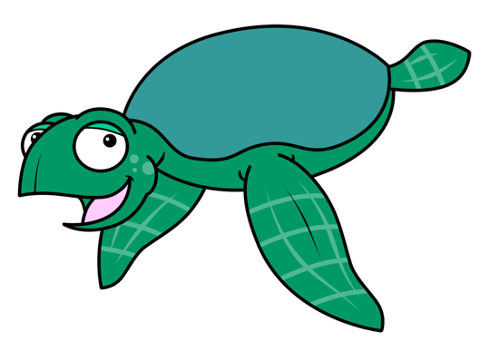 540x387 Drawn Sea Turtle Cartoon