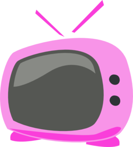 270x299 Pink Cartoon Tv Clip Art