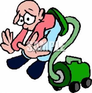 298x300 Man Getting Sucked Into A Vacuum Cleaner Clipart Picture