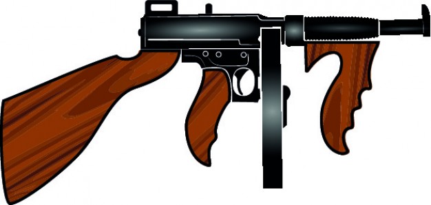 626x298 Machine Gun Cartoon Weapon Vector Vector Free Download