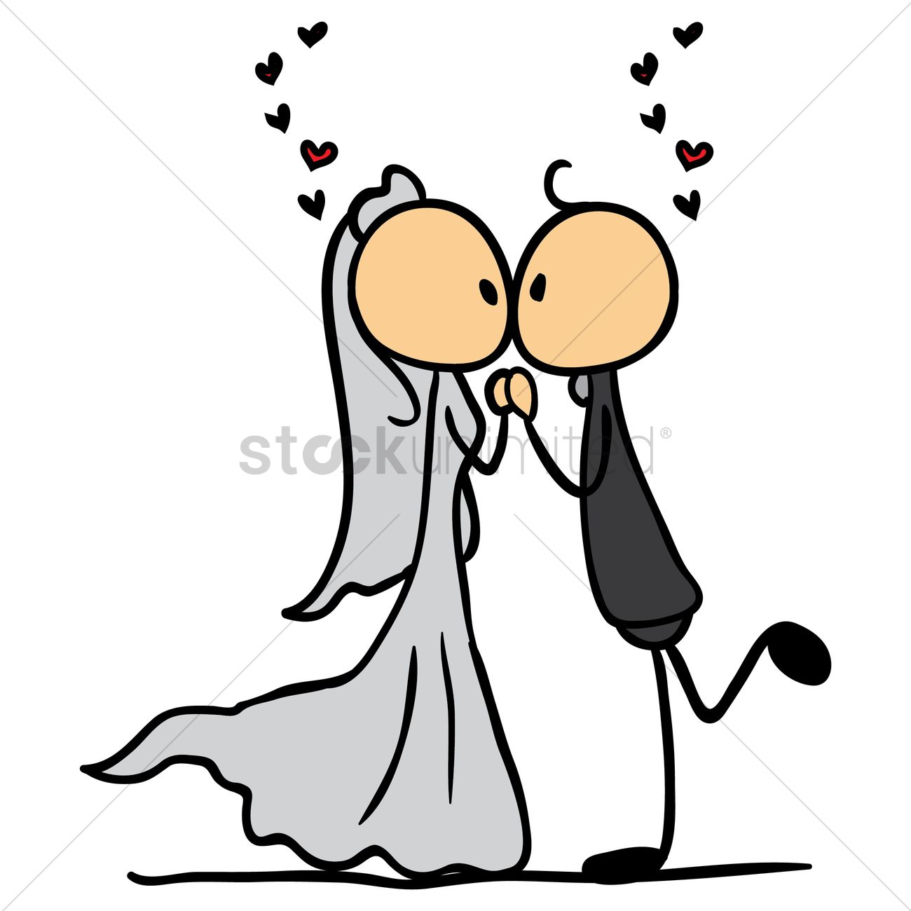 1300x1300 Wedding Couple Kissing Vector Image