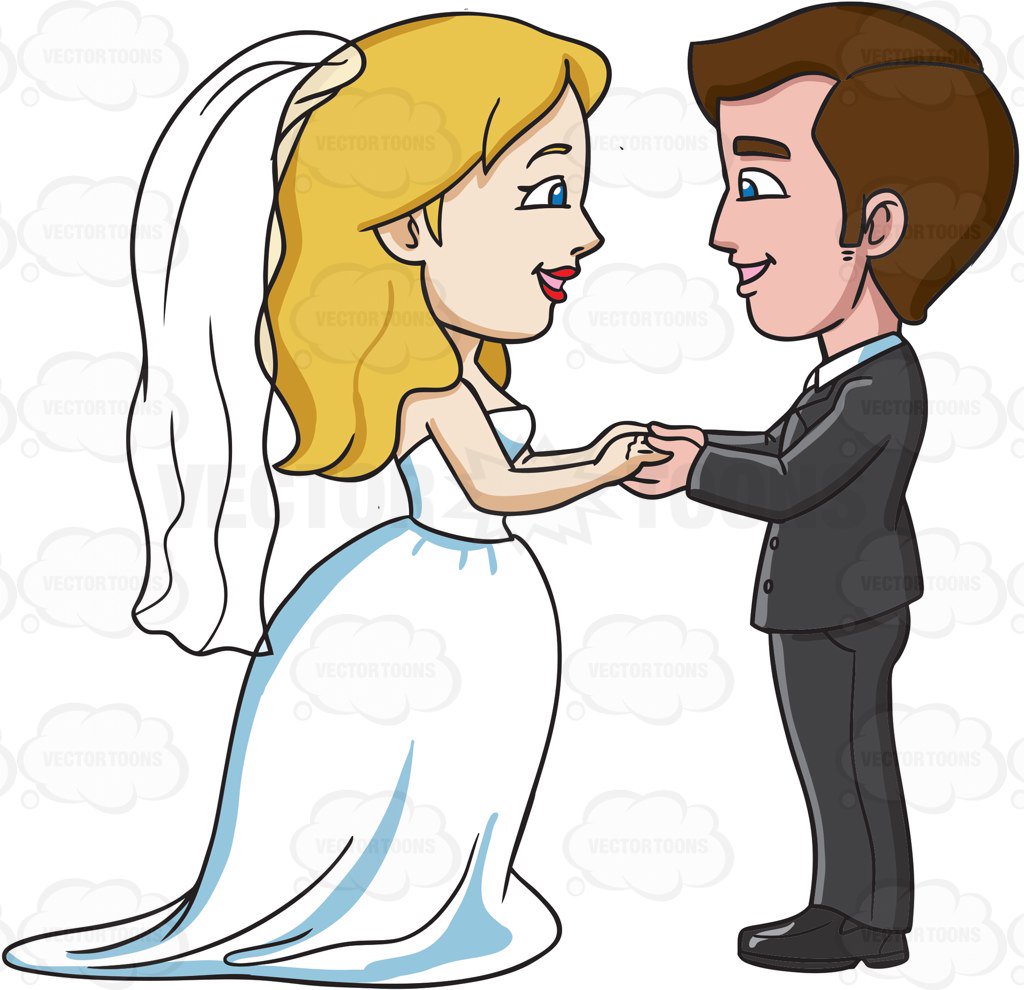 Free Cartoon Wedding Couple Clip Art Library