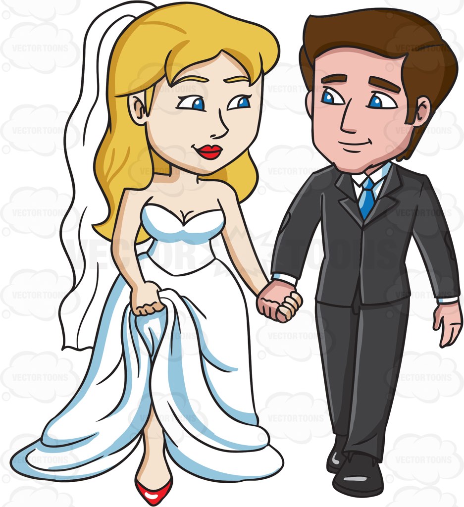 Cartoon Couple Images : Cartoon Wedding Couple Clipart | Free download ...