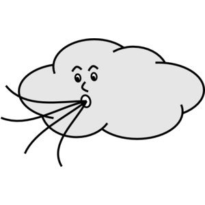 300x300 Wind Blowing Cloud Clip Art Clipart Panda