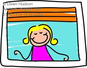 300x233 Image Of A Happy Little Girl Looking Out Of A Window