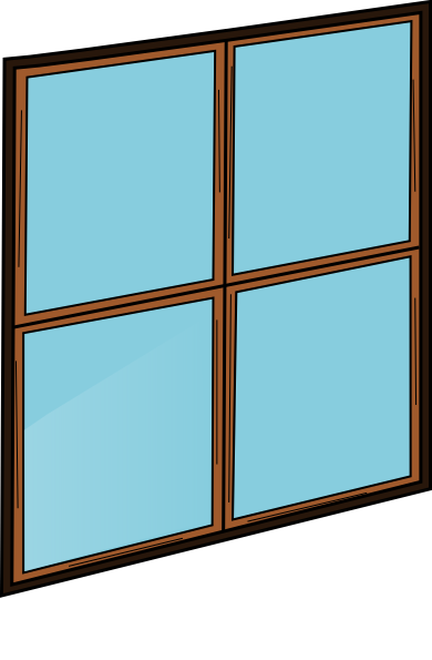 390x595 Window Pane Clip Art