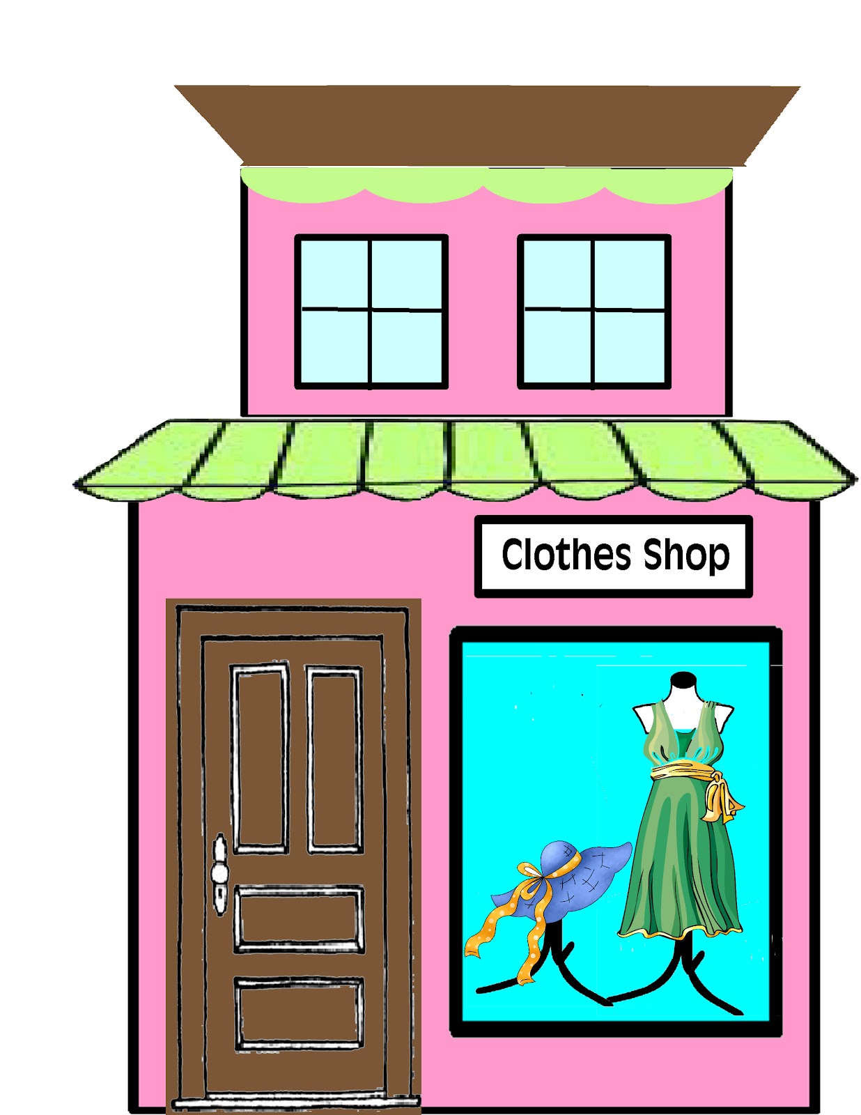 1236x1600 Window Clipart Clothes Shop