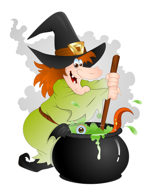 482x600 Halloween Witch With Cauldron Png Clipart Halloween Printables