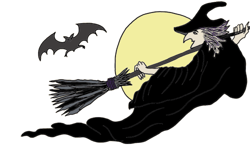 500x304 Witch Clipart Animated