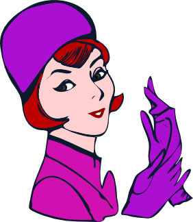 282x324 Lady Cartoon Clipart