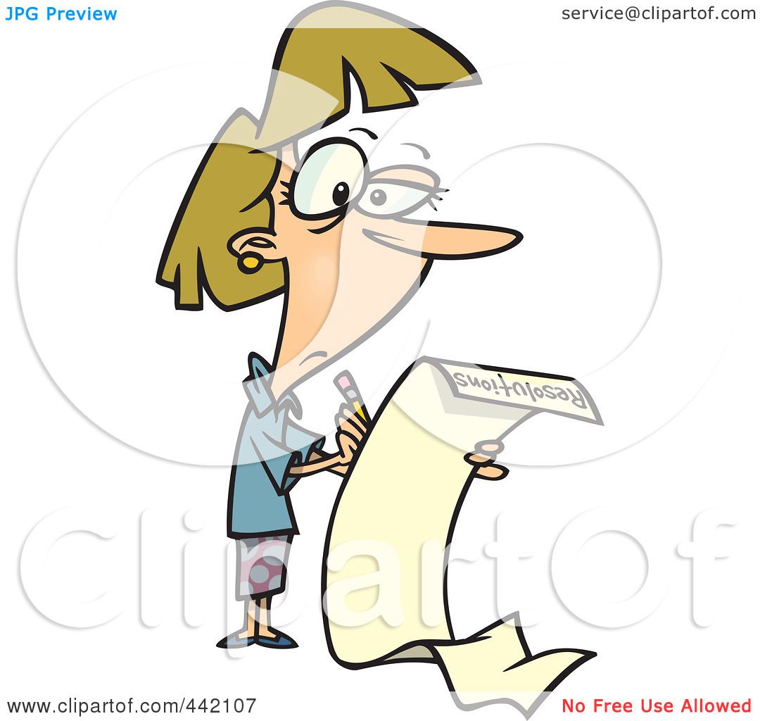 1080x1024 Royalty Free (Rf) Clip Art Illustration Of A Cartoon Woman Writing