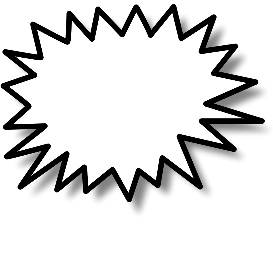 958x958 Comic Clipart Speech Bubble