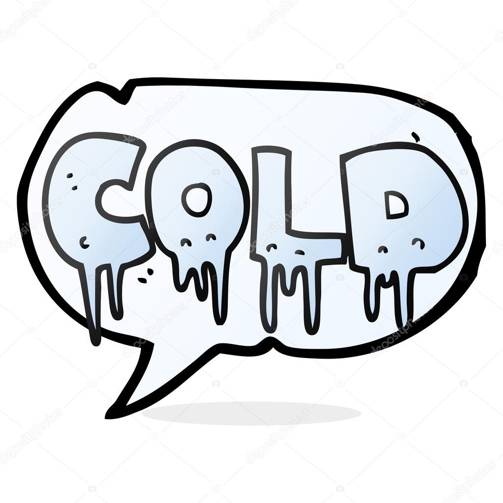 1024x1024 Speech Bubble Cartoon Word Cold Stock Vector Lineartestpilot