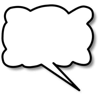 400x400 Cartoon Word Bubble