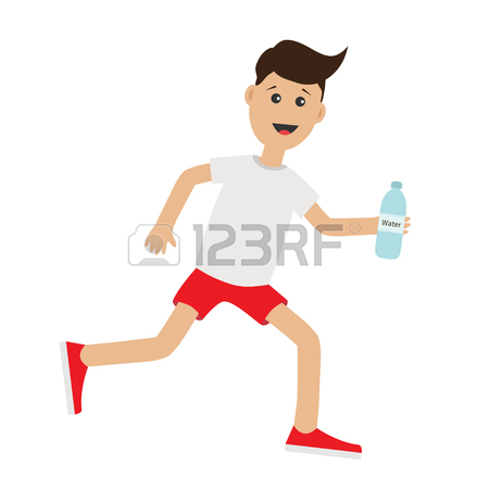 450x450 Funny Cartoon Running Guy Cute Run Boy Jogging Man Runner Fitness