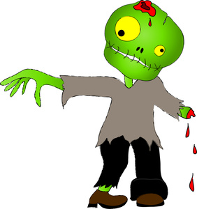 282x300 Undead Clipart Image An Undead Zombie Walking Again For Halloween