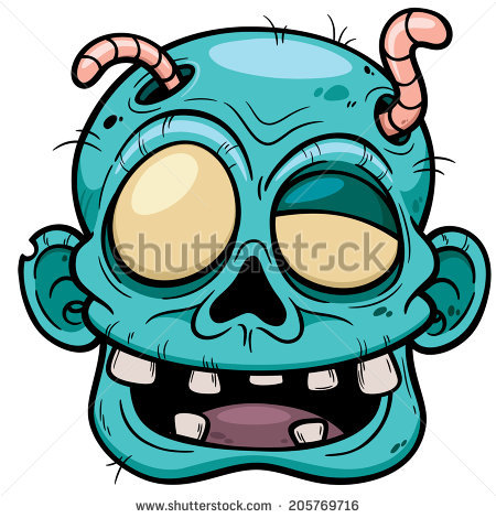 450x470 Vector Illustration Of Cartoon Zombie Face Zombie