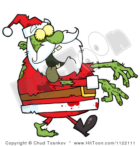 450x470 Zombie Christmas Clip Art