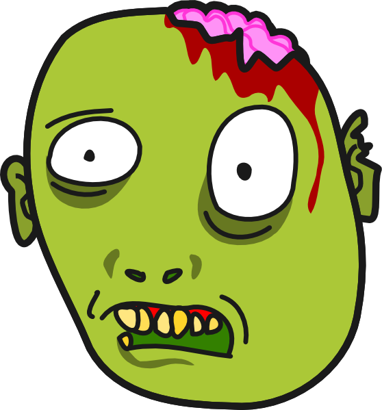 558x599 Zombie Clip Art